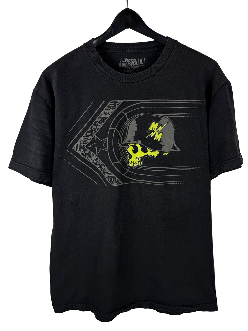 Mens Y2K Metal Mulisha Skull Motocross Grunge Punk Graphic Shirt Size L
